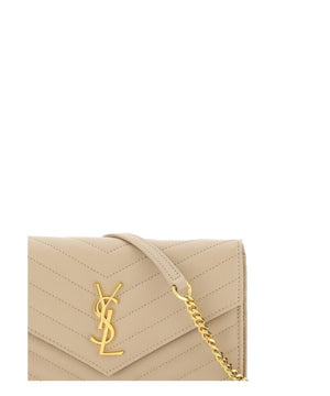 SAINT LAURENT Mini Envelope Chain Wallet - Dimensions 19x12.5x3.5cm