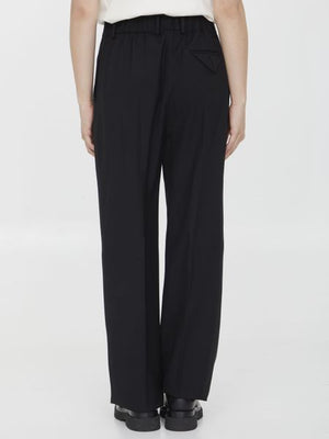 BOTTEGA VENETA Tailored Virgin Wool Trousers with Elasticated Waistband