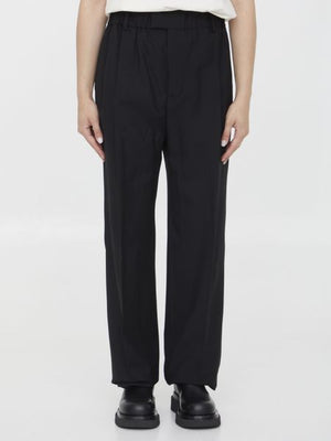 BOTTEGA VENETA Tailored Virgin Wool Trousers with Elasticated Waistband