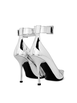 ALEXANDER MCQUEEN Mirror Metallic Pumps 100mm for Women