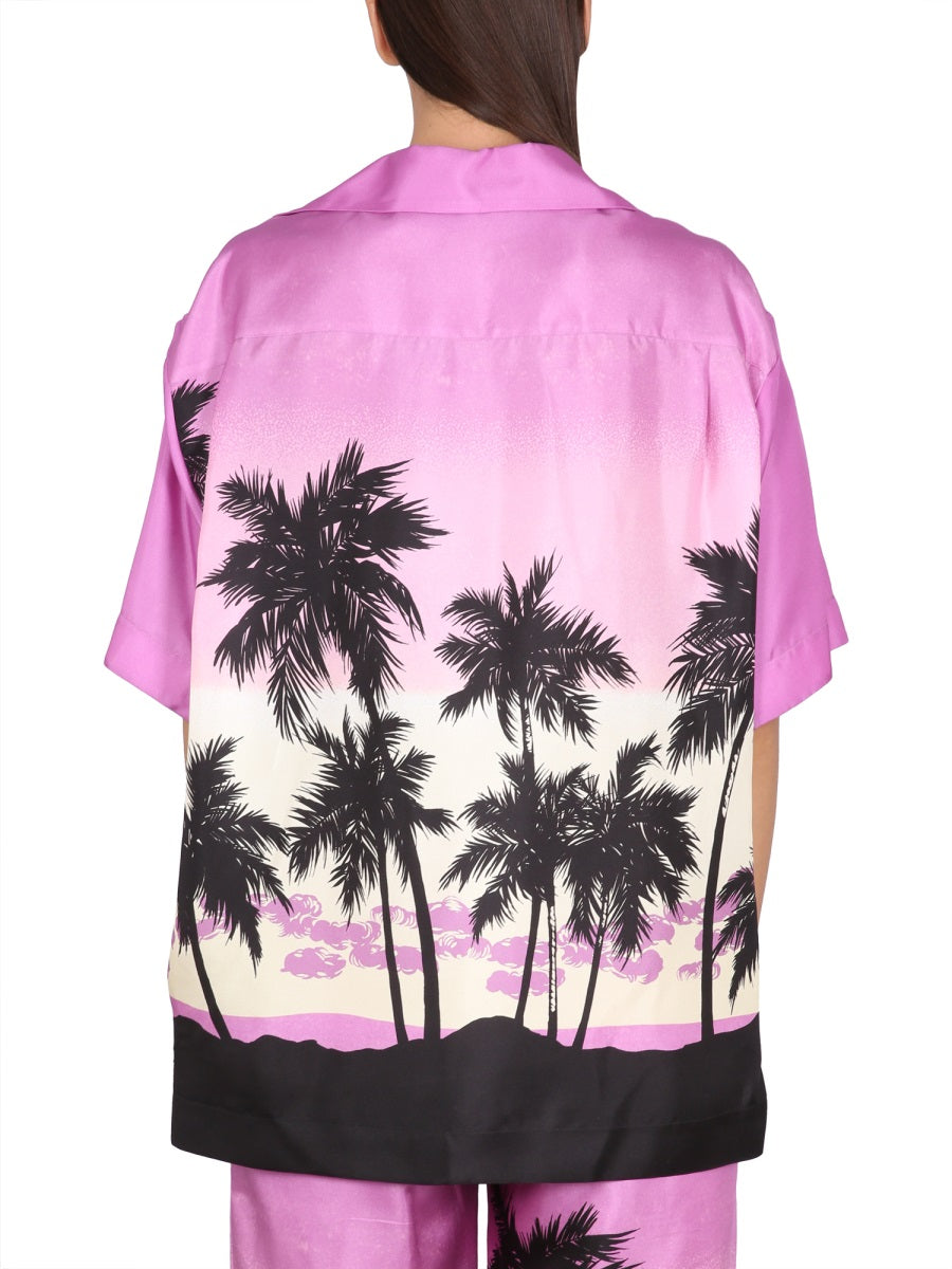 PALM ANGELS Sunset Print Wide Shirt