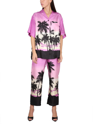 PALM ANGELS Sunset Print Wide Shirt