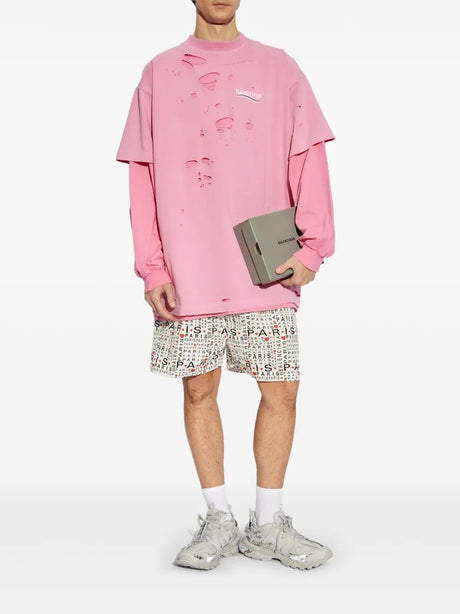 BALENCIAGA Men's Mini Pyjama Shorts