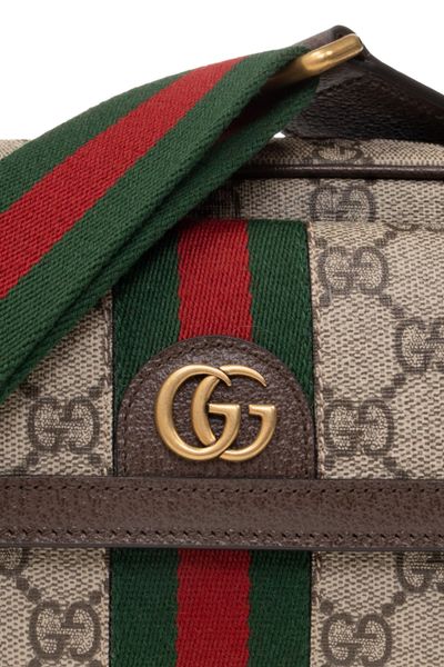 GUCCI Mini Handbag with Iconic Double G and Adjustable Strap