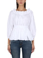 ALEXANDER McQUEEN Women's Modern Cotton Poplin Top