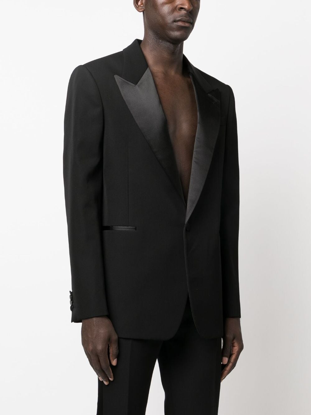 ALEXANDER MCQUEEN Single-Breasted Wool Blazer for Men