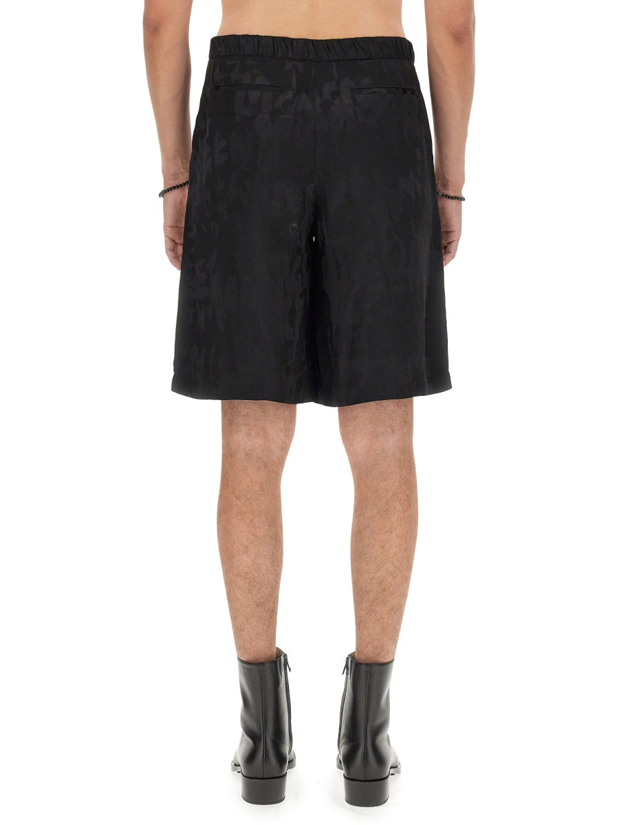 ALEXANDER MCQUEEN Regular Fit Viscose Bermuda Shorts - Fall/Winter 2023