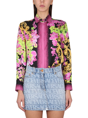 VERSACE Jellyfish Print Mini Shirt