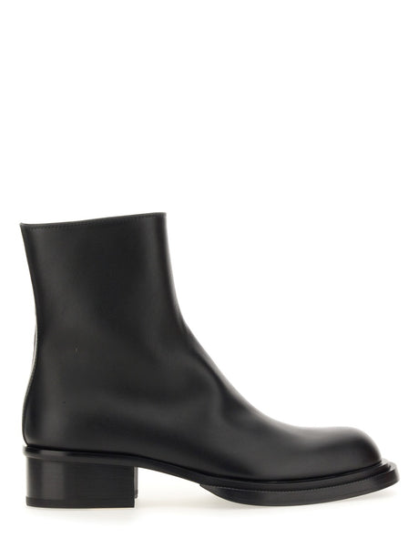 ALEXANDER MCQUEEN Cuban Stack Boot with 4.5 cm Heel