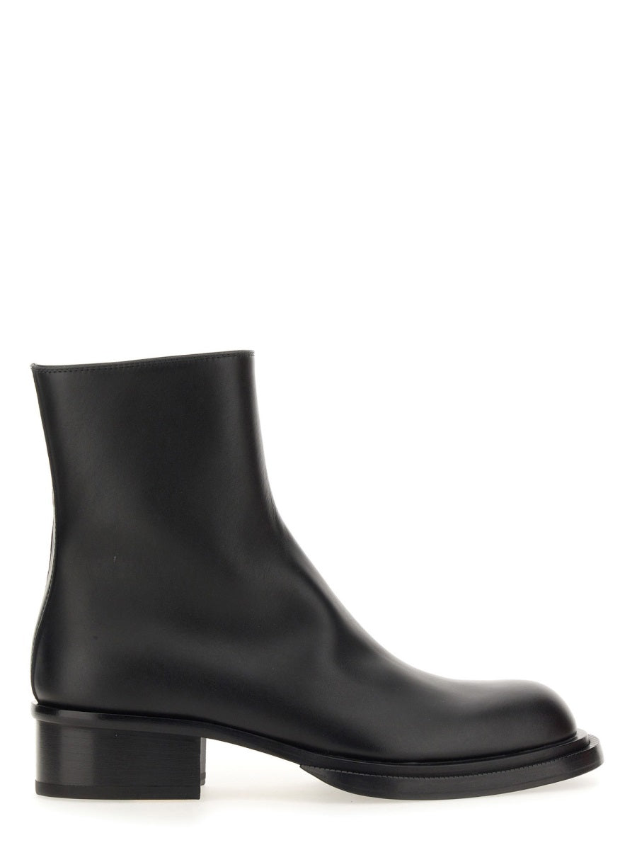 ALEXANDER MCQUEEN Cuban Stack Boot with 4.5 cm Heel