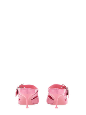 ALEXANDER McQUEEN Punk Sandal with Buckle - 6.5 cm Heel Height