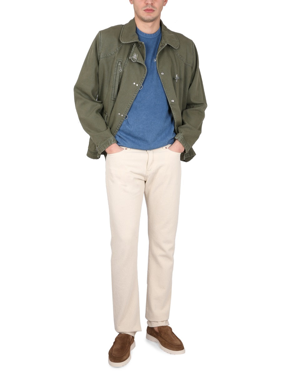 FAY Men's Mini Jacket with 4 Iconic Front Hooks