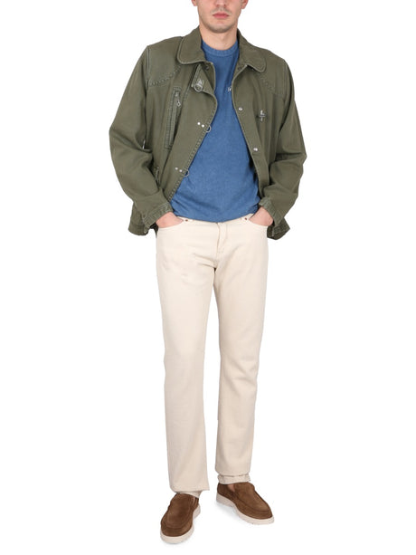 FAY Men's Mini Jacket with 4 Iconic Front Hooks