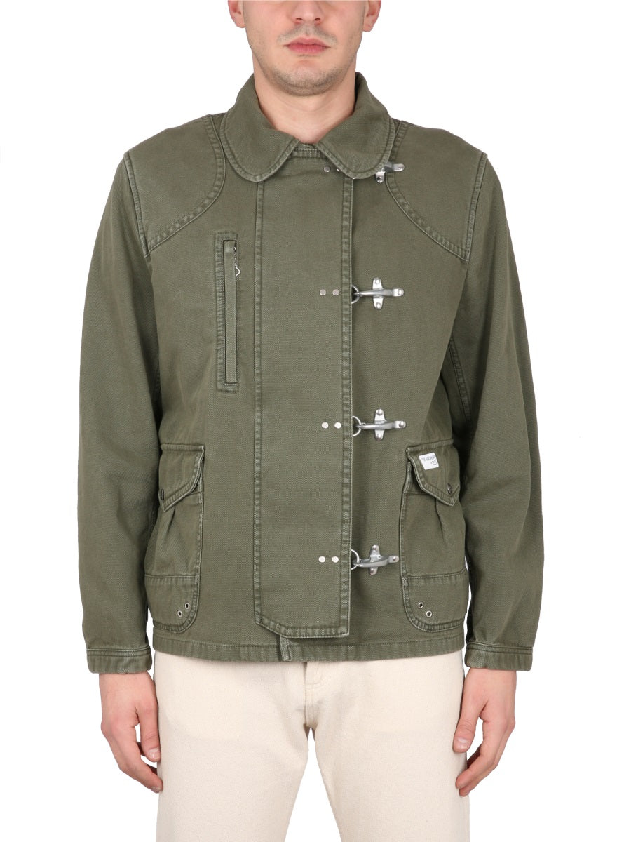 FAY Men's Mini Jacket with 4 Iconic Front Hooks