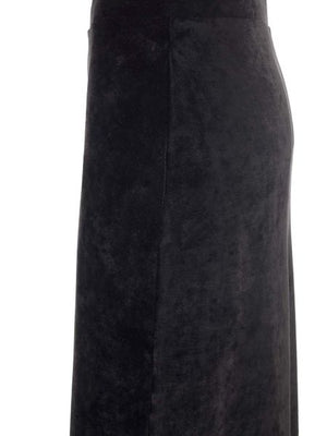 BALENCIAGA Elegant Velvet Long Skirt for Women