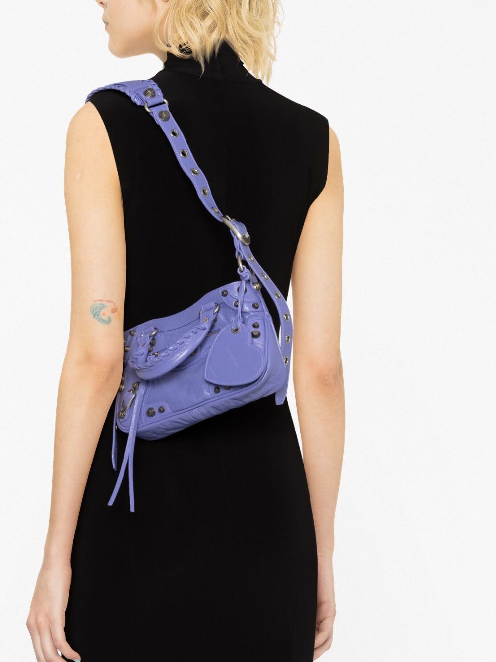 BALENCIAGA Mini Leather Shoulder Handbag