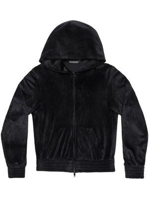 BALENCIAGA BB Paris Zip-Up Hooded Sweatshirt