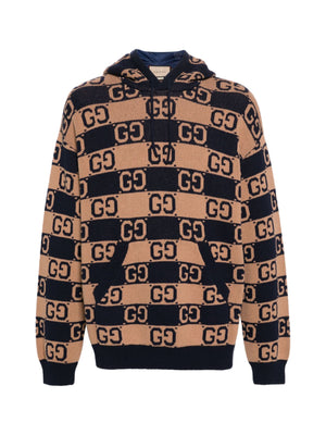 GUCCI Monogram Supreme Jacquard Hoodie - FW24 Collection