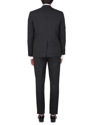 LARDINI Chic Mini Suit Dress with Peaked Lapels for Men