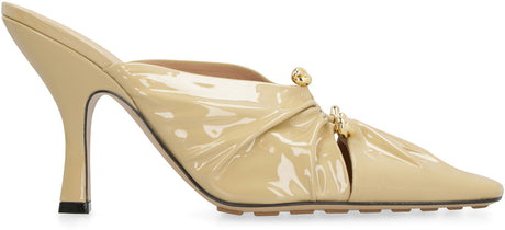 BOTTEGA VENETA Leather Flat with Gold-Tone Detail