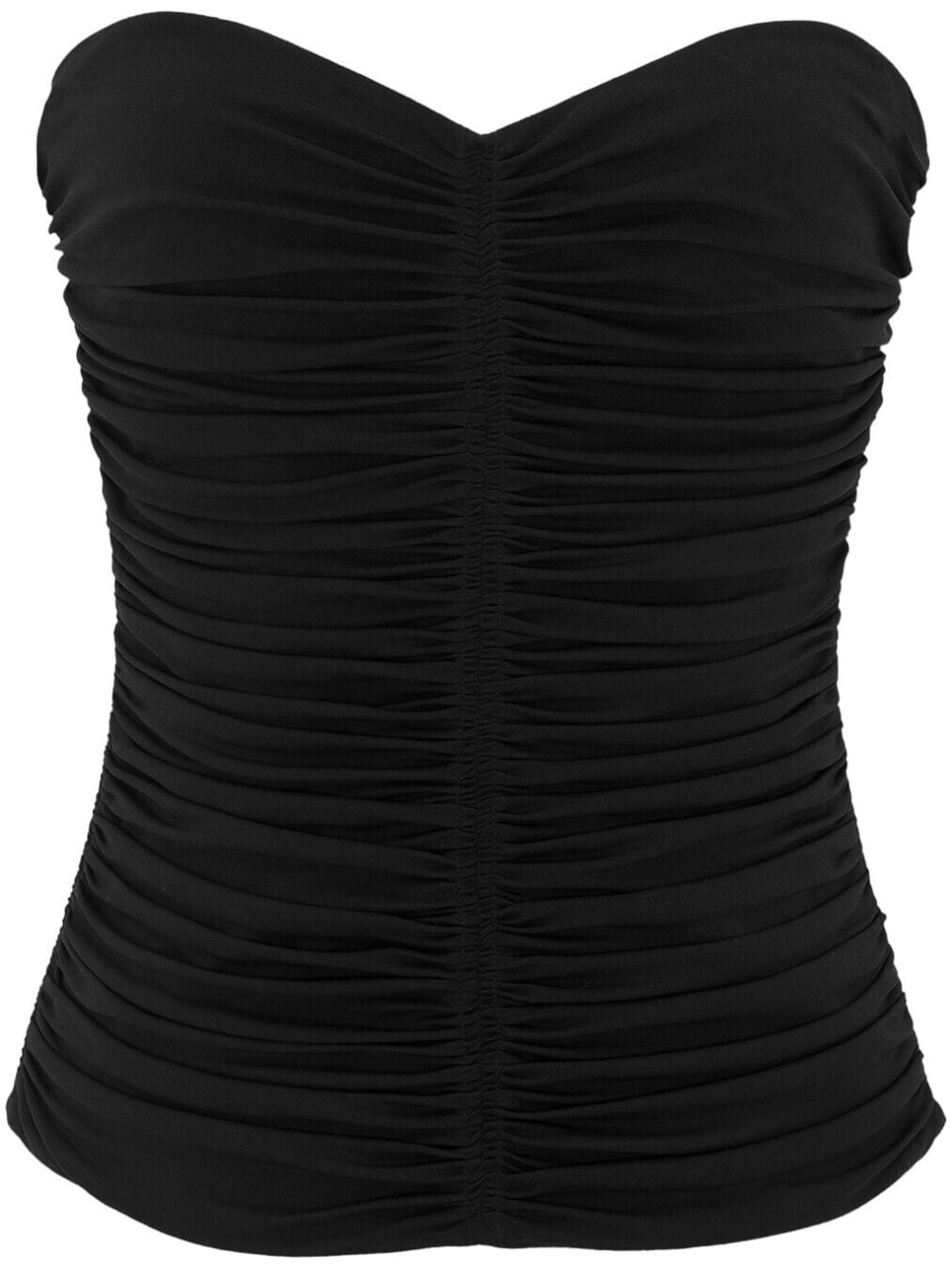 SAINT LAURENT Regular Fit Crepe T-Shirt Bustier - Size 38 FR