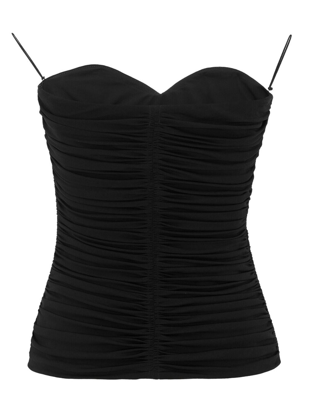 SAINT LAURENT Regular Fit Crepe T-Shirt Bustier - Size 38 FR