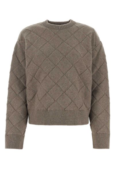 BOTTEGA VENETA Blue Wool Knit Sweater for Women - FW23 Collection