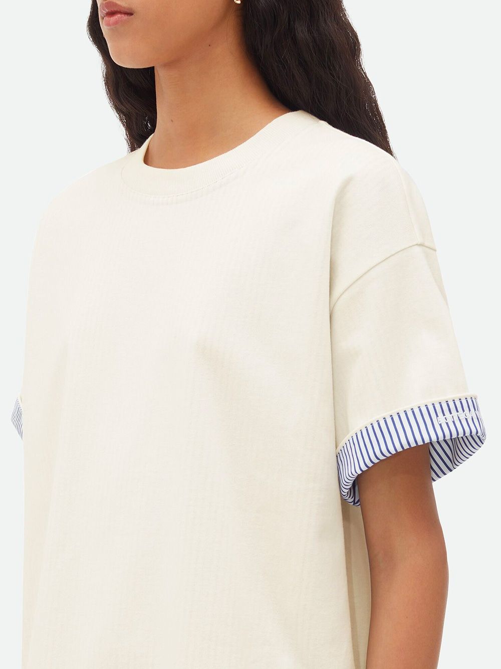 BOTTEGA VENETA Double Layer Striped T-Shirt for Women