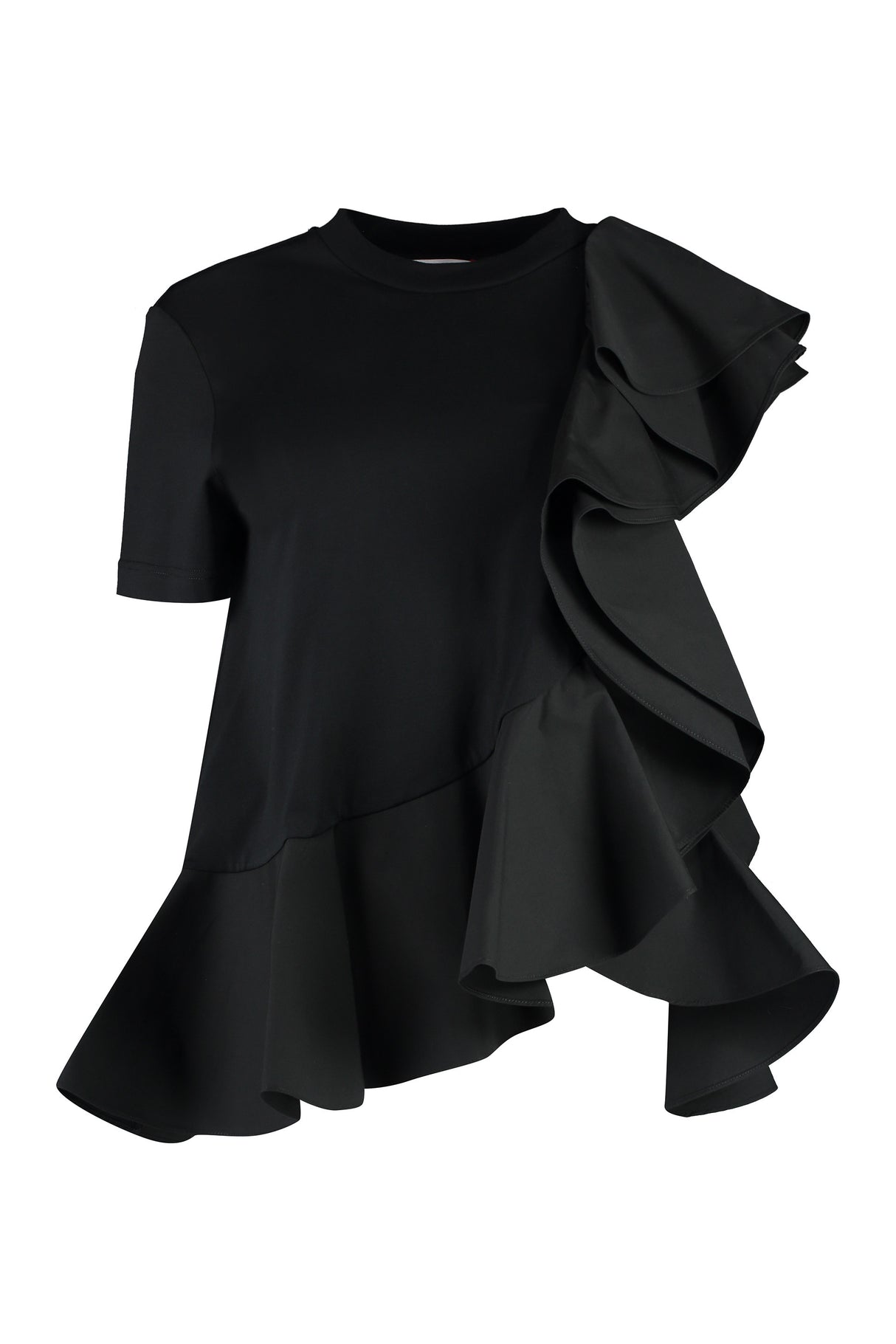 ALEXANDER MCQUEEN Ruffle Detail T-Shirt