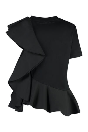 ALEXANDER MCQUEEN Ruffle Detail T-Shirt