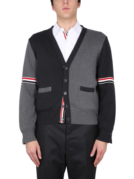 THOM BROWNE Classic V-Neck Cardigan for Men