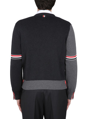 THOM BROWNE Classic V-Neck Cardigan for Men