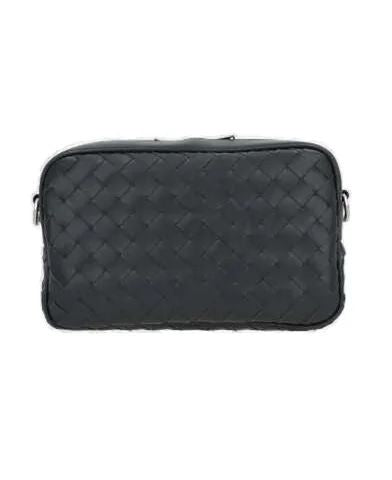 BOTTEGA VENETA Mini Intrecciato Leather Camera Handbag