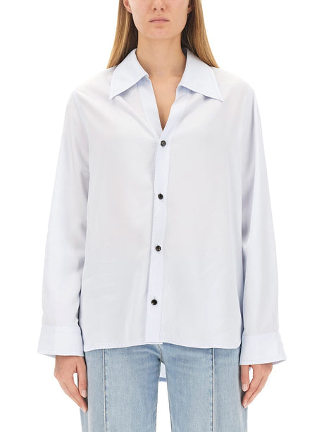 BOTTEGA VENETA Relaxed Fit Twill Shirt - Size 38