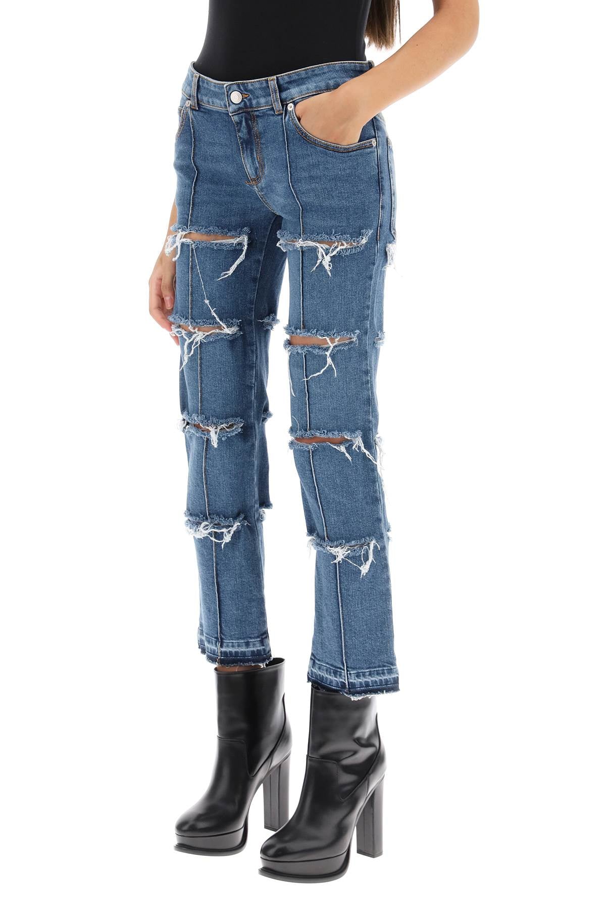 ALEXANDER MCQUEEN Stylish Denim Pants for Women - FW23 Collection