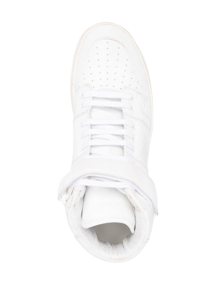 SAINT LAURENT Men's Lax Leather Sneakers - Ankle-Length Design