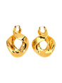 ALEXANDER MCQUEEN Twisted Spiral Earrings