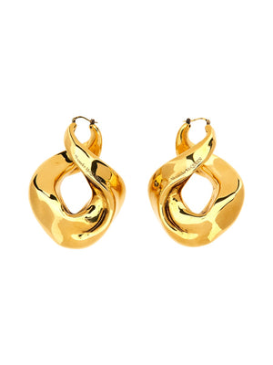 ALEXANDER MCQUEEN Twisted Spiral Earrings