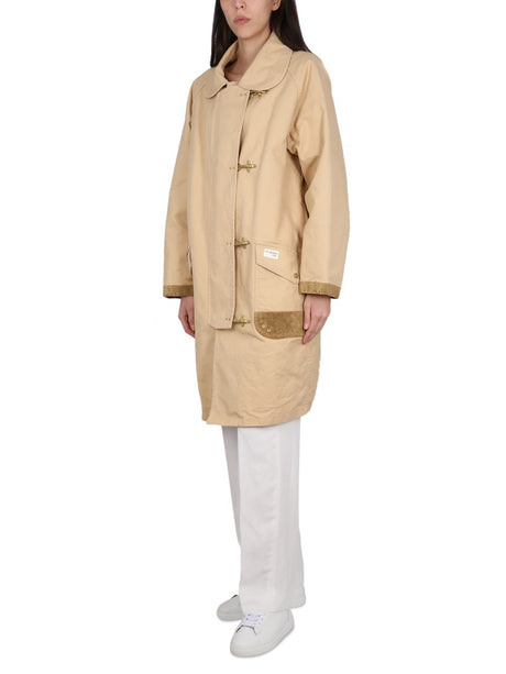 FAY Women's Double-Breasted Trench Coat with Four Hooks