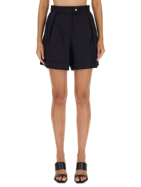 ALEXANDER MCQUEEN Women's Regular Fit Wool Cargo Shorts