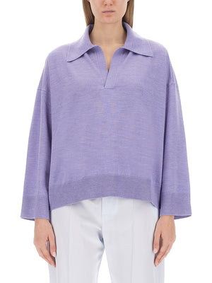 BOTTEGA VENETA Oversized Wool Polo Sweater for Women - Size S