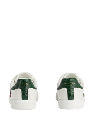 GUCCI Premium Leather Low-Top Sneakers