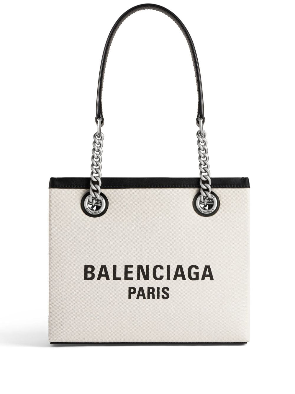 BALENCIAGA Mini Duty Free Canvas Tote Handbag