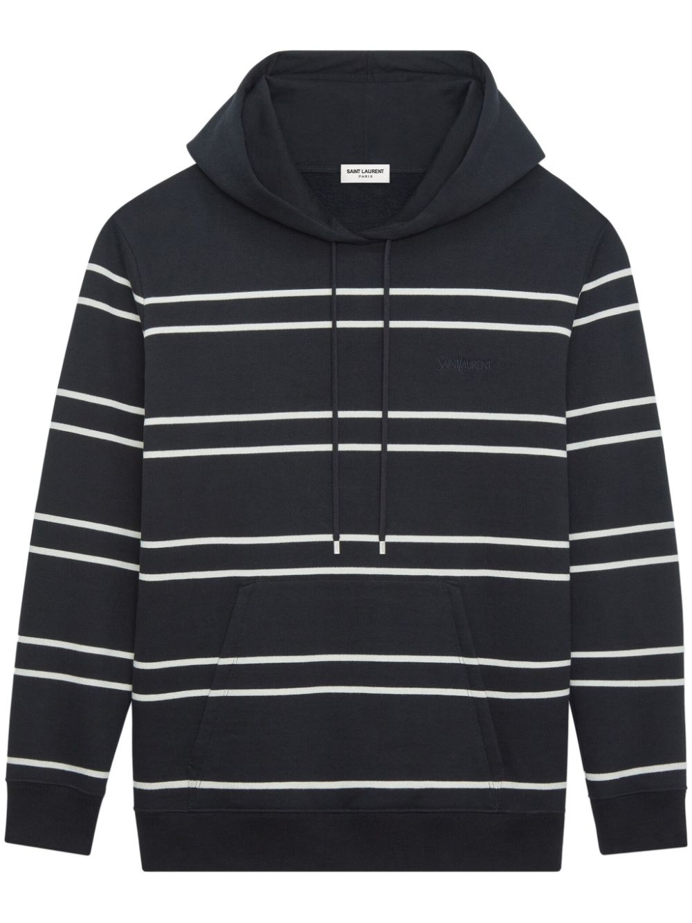 SAINT LAURENT Striped Cotton Hoodie for Men