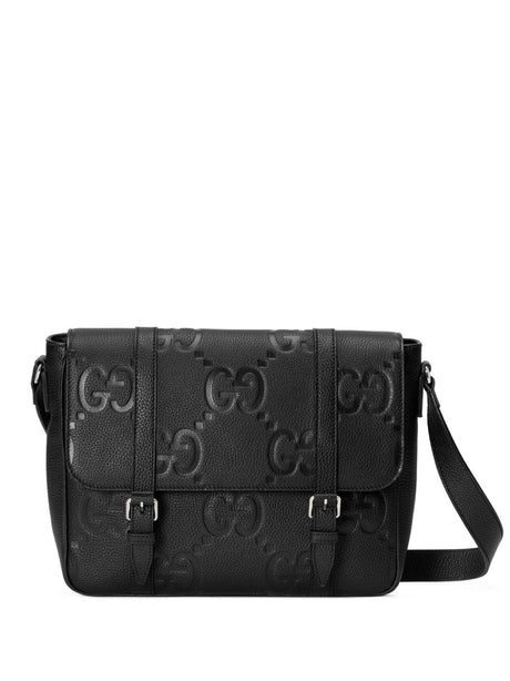 GUCCI Jumbo GG Leather Shoulder Handbag