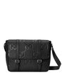 GUCCI Jumbo GG Leather Shoulder Handbag