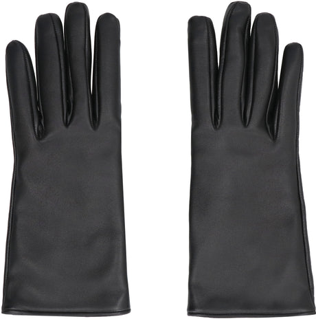 SAINT LAURENT Women's Classic Black Leather Gloves