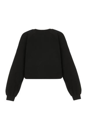 GUCCI Cotton Crew-Neck Sweatshirt with Adjustable Drawstring Hem