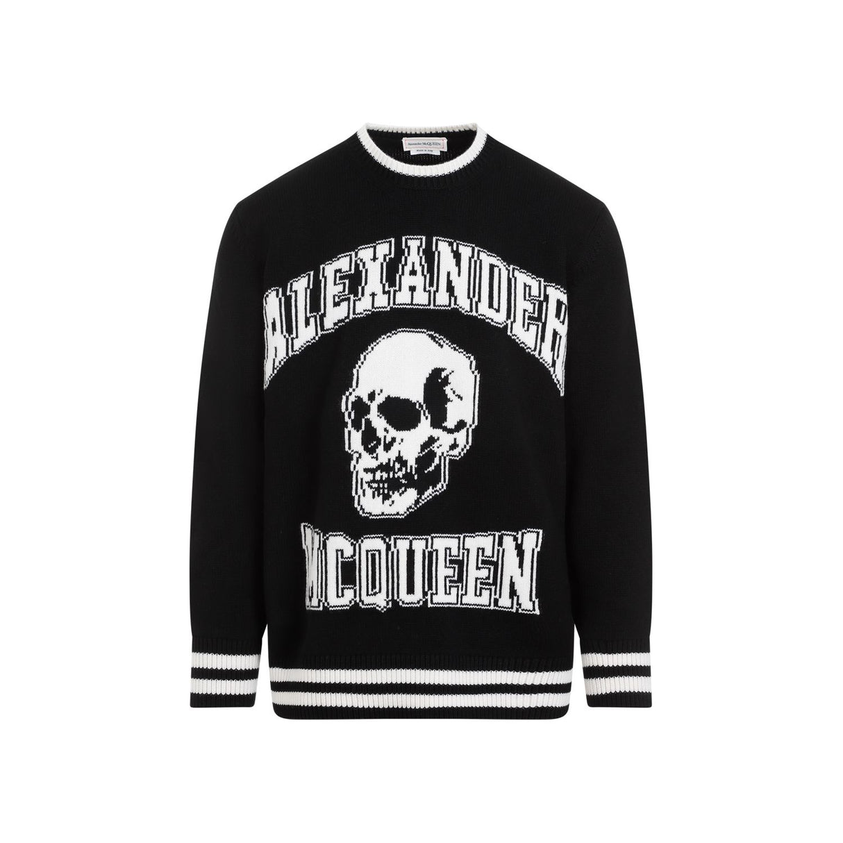 ALEXANDER MCQUEEN Men's Luxurious Wool & Cashmere Blend Sweater