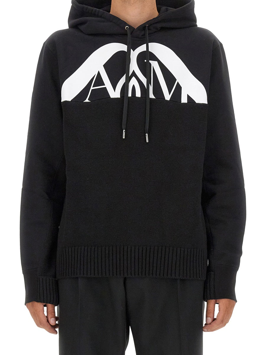 ALEXANDER MCQUEEN Oversized Logo Sweatshirt - Size L